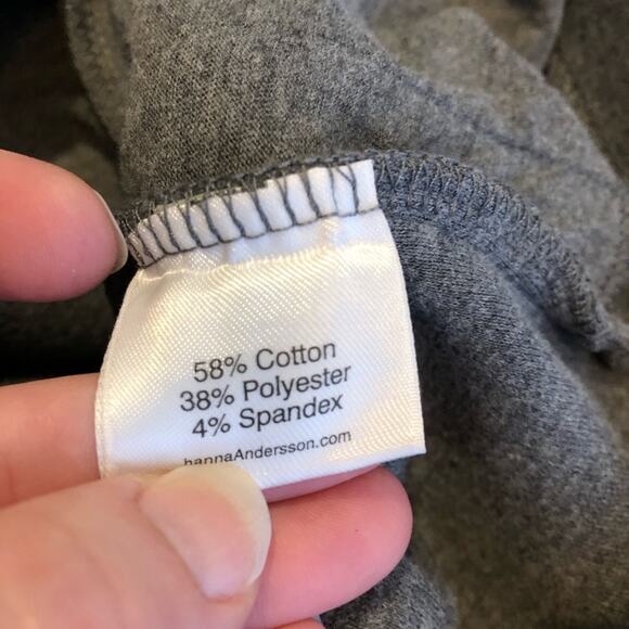 Hanna Andersson gray button front cropped swing jacket size Medium Petite PM - Picture 10 of 14